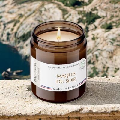 BOUGIE PARFUMEE - BALAMATA - MAQUIS DU SOIR CORSE 
