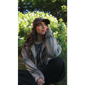 VESTE IMPRIMEE CARREAUX 