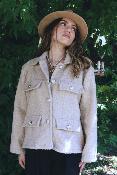 VESTE BOUCLETTE VEGANE - ESTEE BROWN