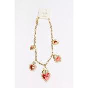 COLLIER - LE COEUR ROUGE - ACIER INOXYDABLE