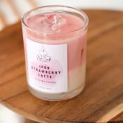 BOUGIE LATTE GLACE - FRAISE 