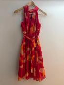 ROBE COURTE - IMPRIME ROUGE 