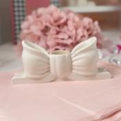 SUPPORT - NOEUD PAPILLON -  BLANC