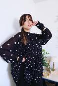 BLOUSE - MOTIF POIS - ESTEE BROWN