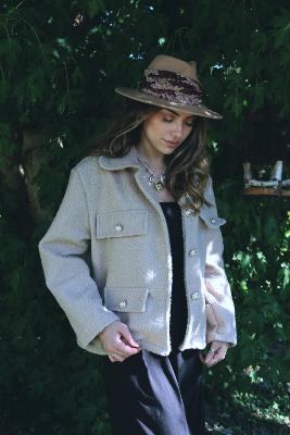 VESTE BOUCLETTE VEGANE - ESTEE BROWN