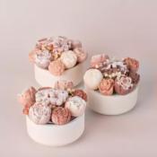 BOUQUET DE 9 FLEURS DE CIRE - FLEUR DE COTON - ATELIER LEVENEZ