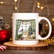 MUG CERAMIQUE - LA VEILLEE DU CHAT DES NEIGES - LES MOONETTES