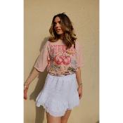 SHORT - GAZE DE COTON - BLANC - ESTEE BROWN