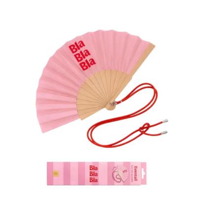 EVENTAIL AVEC BANDOULIERE - ROSE - WOOM