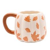 TASSE CITROUILLE ORANGE A FEUILLES - WIDDOP AND CO
