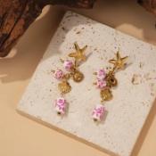 BOUCLES D'OREILLES - PORCELAINE - ECLAT PARIS 