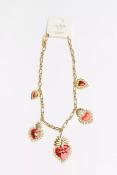 COLLIER - LE COEUR ROUGE - ACIER INOXYDABLE