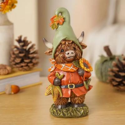 FIGURINE - VACHE D'AUTOMNE 