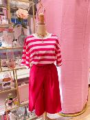 BERMUDA CEINTURE - ROUGE 