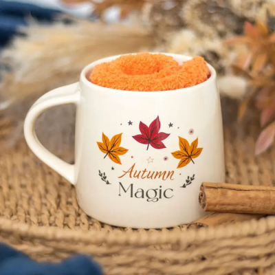 SET TASSE ET CHAUSSETTES - AUTOMNE