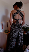 COMBINAISON GAZE DE COTON - LEOPARD