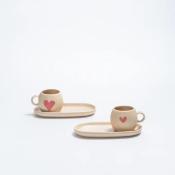 SET DE TASSES - COEURS DOUILLETS - EGG BACK HOME