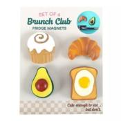 ENSEMBLE D'AIMANTS POUR FRIGO- BRUNCH CLUB
