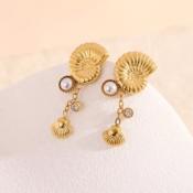 BOUCLE D'OREILLES - COQUILLAGE