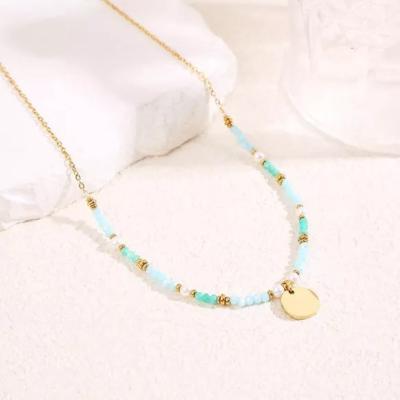 COLLIER BLEU DE MER - ECLAT PARIS 