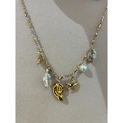 COLLIER COQUILLAGE - ACIER INOXYDABLE