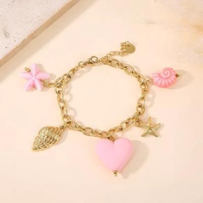 BRACELET - LA MER ROSE - ACIER INOXYDABLE