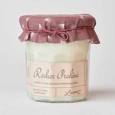 BOUGIE VEGANE - ROCHER PRALINE - ATELIER LEVENEZ