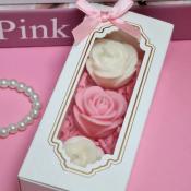 BOUGIE - COFFRET PETITES ROSES - POMME D'AMOUR 