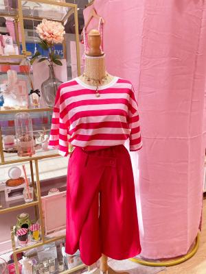 BERMUDA CEINTURE - ROUGE 