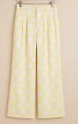 PANTALON A POIS - JAUNE - MOOYA 