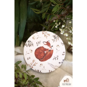 DESSOUS DE TASSE - RENARDE ENDORMIE - LOT DE 10