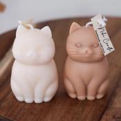 BOUGIE ARTISANALE EN FORME DE CHAT - VEGANE 