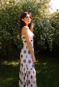 ROBE BLANCHE A POIS - ESTEE BROWN