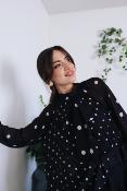 BLOUSE - MOTIF POIS - ESTEE BROWN