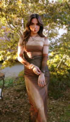 ROBE LONGUE IMPRIMEE - MOOYA