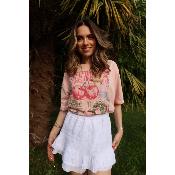 T- SHIRT - CERISE ROSE - ESTEE BROWN