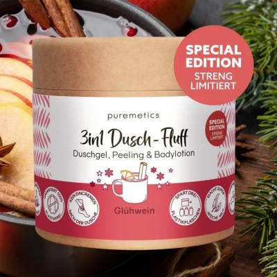 FLUFF DE DOUCHE - 3EN1 - VIN CHAUD 