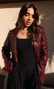 BLAZER SIMILI CUIR - MOOYA