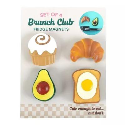 ENSEMBLE D'AIMANTS POUR FRIGO- BRUNCH CLUB