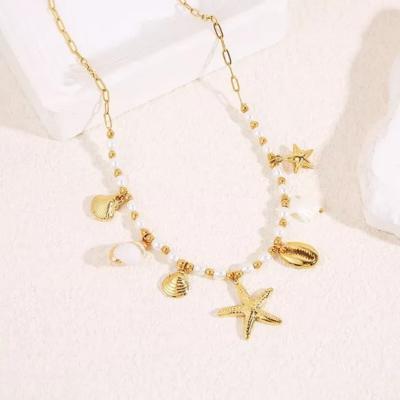 COLLIER PERLES ET ETOILES DU SUD - ECLAT PARIS 