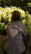 SWEAT A RAYURES - CHOCOLAT 