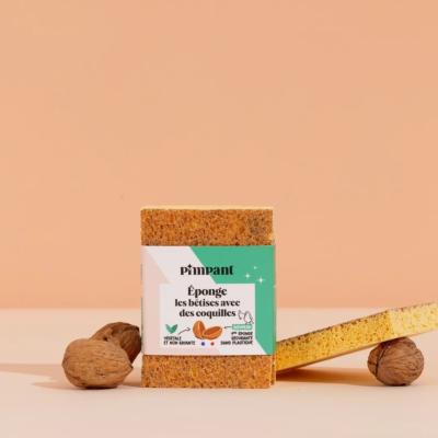 LOT DE 2 EPONGES - GRATTANTES ET ECOLOGIQUES - PIMPANT