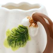 TASSE CITROUILLE BLANCHE AVEC FEUILLES - WIDDOP AND CO