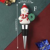 BOUCHON DE BOUTEILLE DE VIN - BONHOMME DE NEIGE
