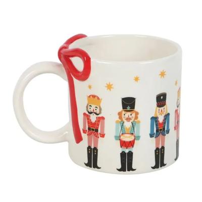 MUG DE NOEL IMPRIME CASSE - NOISETTE 