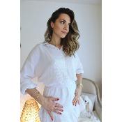 SHORT - GAZE DE COTON - BLANC - ESTEE BROWN