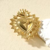 BROCHE AIMANTEE - COEUR - ECLAT PARIS