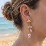 BOUCLES D'OREILLES - PORCELAINE - ECLAT PARIS 