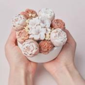BOUQUET DE 9 FLEURS DE CIRE - FLEUR DE COTON - ATELIER LEVENEZ
