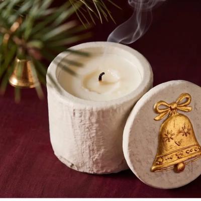 BOUGIE EN POT - CLOCHE DE NOEL - MY MILKY CANDLE